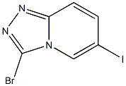 3-Bromo-6-iodo-[1,2,4]triazolo[4,3-a]pyridine Struktur