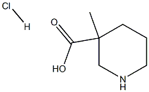 3-Methyl-3-piperidinecarboxylic acid hydrochloride Struktur