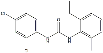 1-(2,4-DICHLOROPHENYL)-3-(2-ETHYL-6-METHYLPHENYL)UREA Struktur