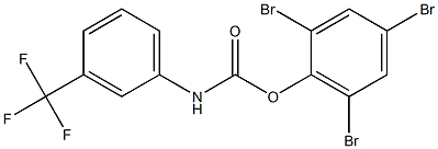 2,4,6-TRIBROMOPHENYL N-(3-(TRIFLUOROMETHYL)PHENYL)CARBAMATE Struktur
