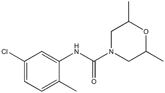 4-(N-(5-CHLORO-2-METHYLPHENYL)CARBAMOYL)-2,6-DIMETHYLMORPHOLINE Struktur