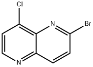 2-bromo-8-chloro-1,5-naphthyridine Struktur