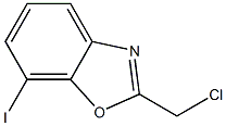 2-Chloromethyl-7-iodo-benzooxazole Struktur