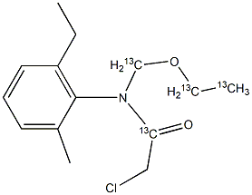 Acetochlor-13C4 Struktur