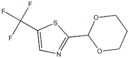 2-(1,3-dioxan-2-yl)-5-(trifluoromethyl)thiazole Struktur