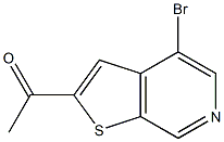 1-(4-Bromothieno[2,3-c]pyridin-2-yl)ethanone Struktur