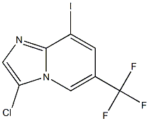 3-Chloro-8-iodo-6-trifluoromethyl-imidazo[1,2-a]pyridine Struktur