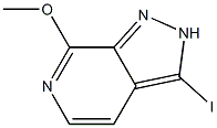 3-Iodo-7-methoxy-2H-pyrazolo[3,4-c]pyridine Struktur