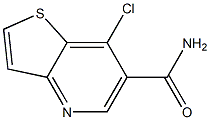 7-Chloro-thieno[3,2-b]pyridine-6-carboxylic acid amide Struktur