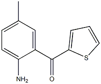 (2-amino-5-methylphenyl)(thiophen-2-yl)methanone Struktur