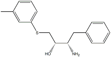 (2S,3S)-3-amino-4-phenyl-1-(m-tolylthio)butan-2-ol Struktur