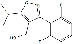 (3-(2,6-difluorophenyl)-5-isopropylisoxazol-4-yl)methanol Struktur