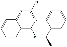 (R)-2-chloro-N-(1-phenylethyl)quinazolin-4-amine Struktur