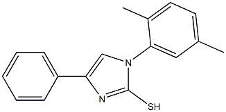 1-(2,5-dimethylphenyl)-4-phenyl-1H-imidazole-2-thiol Struktur