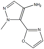 1-methyl-5-(oxazol-2-yl)-1H-pyrazol-4-amine Struktur