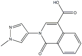 2-(1-methyl-1H-pyrazol-4-yl)-1-oxo-1,2-dihydroisoquinoline-4-carboxylic acid Struktur