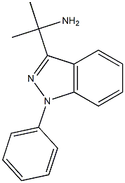 2-(1-phenyl-1H-indazol-3-yl)propan-2-amine Struktur