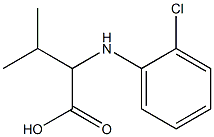 2-(2-chlorophenylamino)-3-methylbutanoic acid Struktur