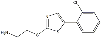 2-(5-(2-chlorophenyl)thiazol-2-ylthio)ethanamine Struktur