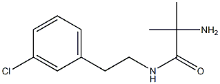 2-amino-N-(3-chlorophenethyl)-2-methylpropanamide Struktur