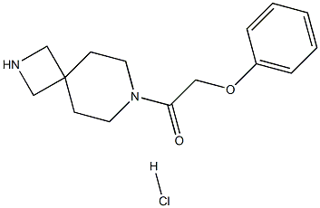 2-phenoxy-1-(2,7-diazaspiro[3.5]nonan-7-yl)ethanone hydrochloride Struktur