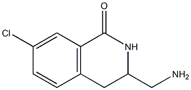 3-(aminomethyl)-7-chloro-3,4-dihydroisoquinolin-1(2H)-one Struktur