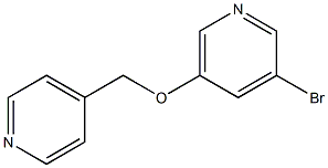 3-bromo-5-(pyridin-4-ylmethoxy)pyridine Struktur