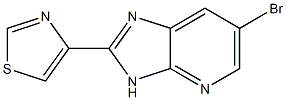 4-(6-bromo-3H-imidazo[4,5-b]pyridin-2-yl)thiazole Struktur