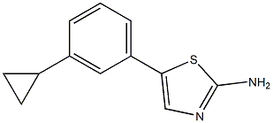 5-(3-cyclopropylphenyl)thiazol-2-amine Struktur