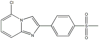 5-chloro-2-(4-(methylsulfonyl)phenyl)imidazo[1,2-a]pyridine Struktur