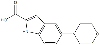 5-morpholino-1H-indole-2-carboxylic acid Struktur