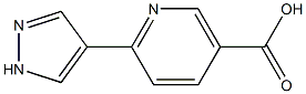 6-(1H-pyrazol-4-yl)nicotinic acid Struktur