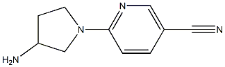 6-(3-aminopyrrolidin-1-yl)nicotinonitrile Struktur