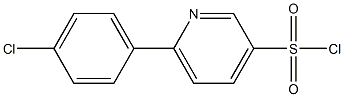 6-(4-chlorophenyl)pyridine-3-sulfonyl chloride Struktur