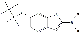 6-(tert-butyldimethylsilyloxy)benzo[b]thiophen-2-ylboronic acid Struktur