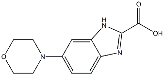 6-morpholino-1H-benzo[d]imidazole-2-carboxylic acid Struktur