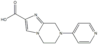 7-(pyridin-4-yl)-5,6,7,8-tetrahydroimidazo[1,2-a]pyrazine-2-carboxylic acid Struktur