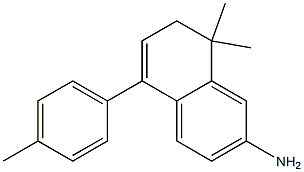 8,8-dimethyl-5-p-tolyl-7,8-dihydronaphthalen-2-amine Struktur