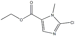 ethyl 2-chloro-1-methyl-1H-imidazole-5-carboxylate Struktur