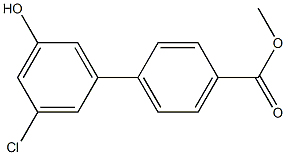 methyl 3'-chloro-5'-hydroxybiphenyl-4-carboxylate Struktur