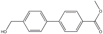 methyl 4'-(hydroxymethyl)biphenyl-4-carboxylate Struktur