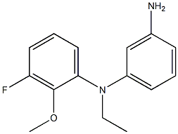 N1-ethyl-N1-(3-fluoro-2-methoxyphenyl)benzene-1,3-diamine Struktur