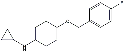 N-cyclopropyl-4-(4-fluorobenzyloxy)cyclohexanamine Struktur