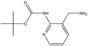 tert-butyl 3-(aminomethyl)pyridin-2-ylcarbamate Struktur