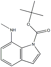 tert-butyl 7-(methylamino)-1H-indole-1-carboxylate Struktur