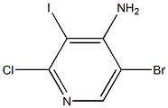 5-bromo-2-chloro-3-iodopyridin-4-amine Struktur