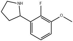 2-(2-FLUORO-3-METHOXYPHENYL)PYRROLIDINE Struktur