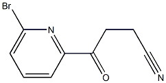 4-(6-bromopyridin-2-yl)-4-oxobutanenitrile Struktur