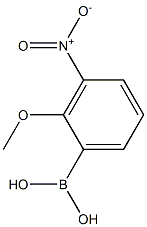 2-Methoxy-3-nitro-phenylboronic acid Struktur