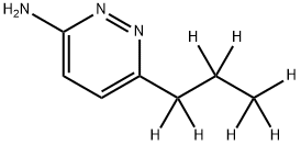 3-Amino-6-(n-propyl-d7)-pyridazine Struktur